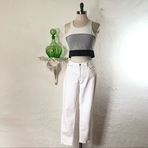 J Crew Jeans 8” Toothpick White Pants D2097